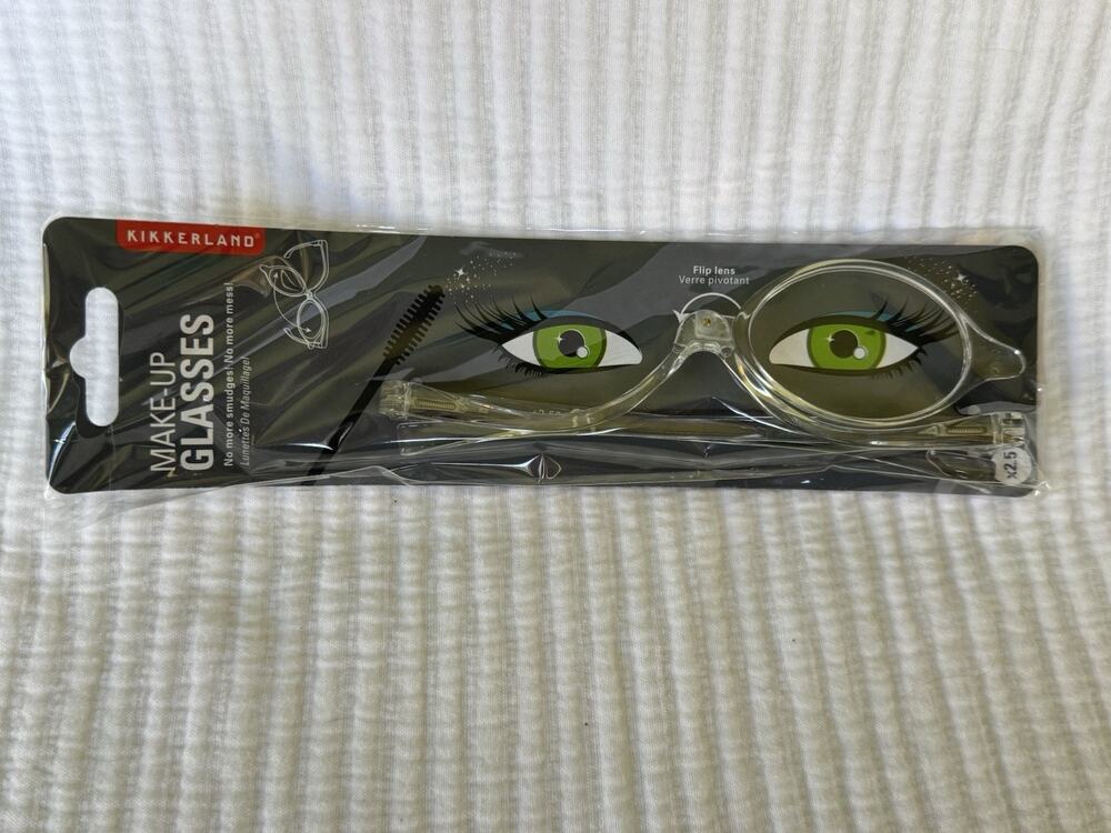 New Makeup Glasses Magnifying Flip Lens Eye Cover For Makeup Application Clear